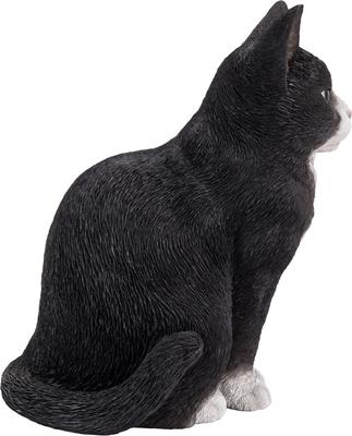Show full view: Hi-Line Gift Sitting Cat Statue, 11.5-in, Black & White slide 5 of 6