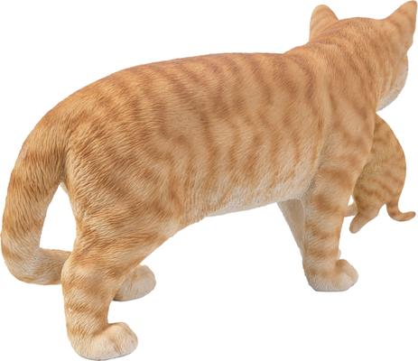 Show full view: Hi-Line Gift Mother Carrying Kitten Cat Statue, Orange, 10.25-in slide 5 of 8