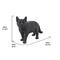 Show in main carousel: Hi-Line Gift Walking & Looking Left Cat Statue, Black, 11.42-in slide 7 of 7