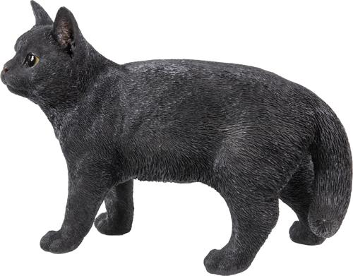 Show full view: Hi-Line Gift Walking & Looking Left Cat Statue, Black, 11.42-in slide 3 of 7