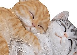 Hi-Line Gift Sleeping Tabby Cats Statue, Orange & Gray, 4.92-in slide 2 of 7