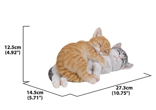 Show full view: Hi-Line Gift Sleeping Tabby Cats Statue, Orange & Gray, 4.92-in slide 6 of 7