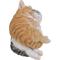 Show in main carousel: Hi-Line Gift Sleeping Tabby Cats Statue, Orange & Gray, 4.92-in slide 5 of 7