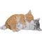 Show in main carousel: Hi-Line Gift Sleeping Tabby Cats Statue, Orange & Gray, 4.92-in slide 2 of 7