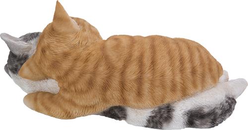 Show full view: Hi-Line Gift Sleeping Tabby Cats Statue, Orange & Gray, 4.92-in slide 4 of 7