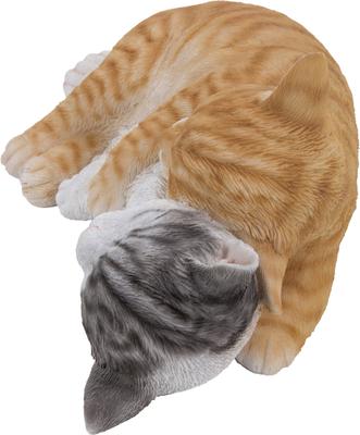 Show full view: Hi-Line Gift Sleeping Tabby Cats Statue, Orange & Gray, 4.92-in slide 3 of 7