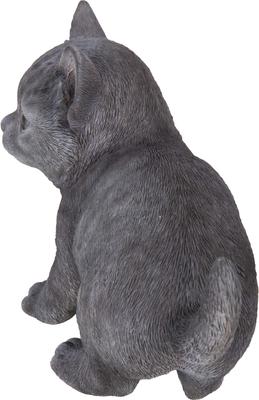Show full view: Hi-Line Gift Russian Blue Kitten Statue, 5.75-in slide 3 of 5