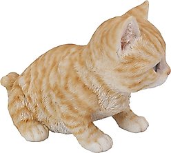 Hi-Line Gift Sitting Orange Tabby Kitten Statue, 5.25-in slide 2 of 5