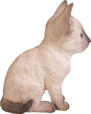 Show full view: Hi-Line Gift Siamese Kitten Statue, Brown & Tan, 7.5-in slide 3 of 4