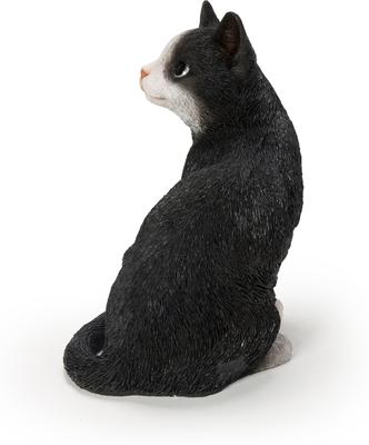 Show full view: Hi-Line Gift Looking Back Cat Statue, 10.35-in, Black & White slide 3 of 7