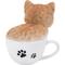 Show in main carousel: Hi-Line Gift Teacup Kitten Statue, 5.75-in, Orange & White slide 5 of 7
