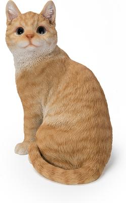 Show full view: Hi-Line Gift Looking Back Cat Statue, 10.35-in, Orange & White slide 2 of 7