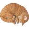 Show in main carousel: Hi-Line Gift Sleeping Cat Statue, Orange & Tan, 4.45-in slide 4 of 9