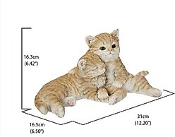 Hi-Line Gift Couple Cat Statue, Orange & White, 6.42-in slide 2 of 7