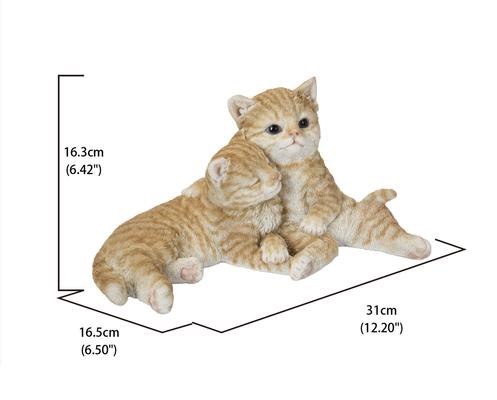 Show full view: Hi-Line Gift Couple Cat Statue, Orange & White, 6.42-in slide 7 of 8