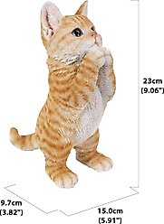 Hi-Line Gift Playing Orange Tabby Kitten Statue, 9-in slide 2 of 6