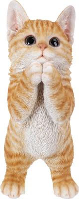 Show full view: Hi-Line Gift Playing Orange Tabby Kitten Statue, 9-in slide 2 of 6