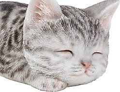 Hi-Line Gift Sleeping Kitten Statue, 3.15-in, Gray & White slide 2 of 8