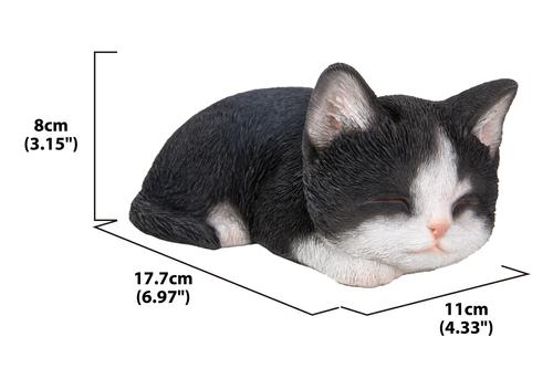 Show full view: Hi-Line Gift Sleeping Kitten Statue, 3.15-in, Black & White slide 6 of 9