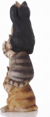 Show full view: Hi-Line Gift Hear/See/Speak No Evil Stacked Cats Statue, 22.25-in slide 6 of 9