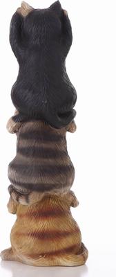 Show full view: Hi-Line Gift Hear/See/Speak No Evil Stacked Cats Statue, 22.25-in slide 7 of 9