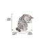 Show in main carousel: Hi-Line Gift American Shorthair Tabby Washing Cat Statue, 10.25-in, Gray slide 6 of 7