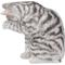 Show in main carousel: Hi-Line Gift American Shorthair Tabby Washing Cat Statue, 10.25-in, Gray slide 3 of 7
