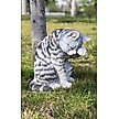 Show in main carousel: Hi-Line Gift American Shorthair Tabby Washing Cat Statue, 10.25-in, Gray slide 1 of 7