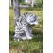 Show in main carousel: Hi-Line Gift American Shorthair Tabby Washing Cat Statue, 10.25-in, Gray slide 1 of 7