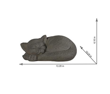 Show full view: Hi-Line Gift Curled Sleeping Cat Memorial Statue, 6.1-in slide 8 of 9