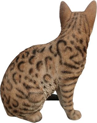 Show full view: Hi-Line Gift Sitting Bengal Cat Statue, 9.45-in slide 4 of 7