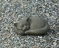 Hi-Line Gift Curled Sleeping Cat Memorial Statue, 6.1-in slide 1 of 8