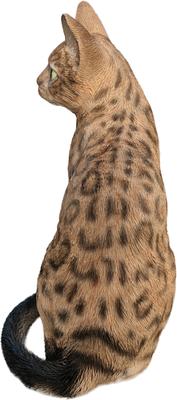 Show full view: Hi-Line Gift Sitting Bengal Cat Statue, 9.45-in slide 5 of 7