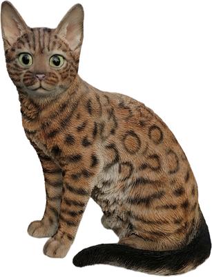 Show full view: Hi-Line Gift Sitting Bengal Cat Statue, 9.45-in slide 2 of 7