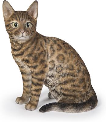 Show full view: Hi-Line Gift Sitting Bengal Cat Statue, 13.58-in slide 2 of 8