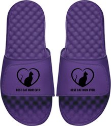 ISlide Best Cat Mom Slides, Purple, W9 / M8