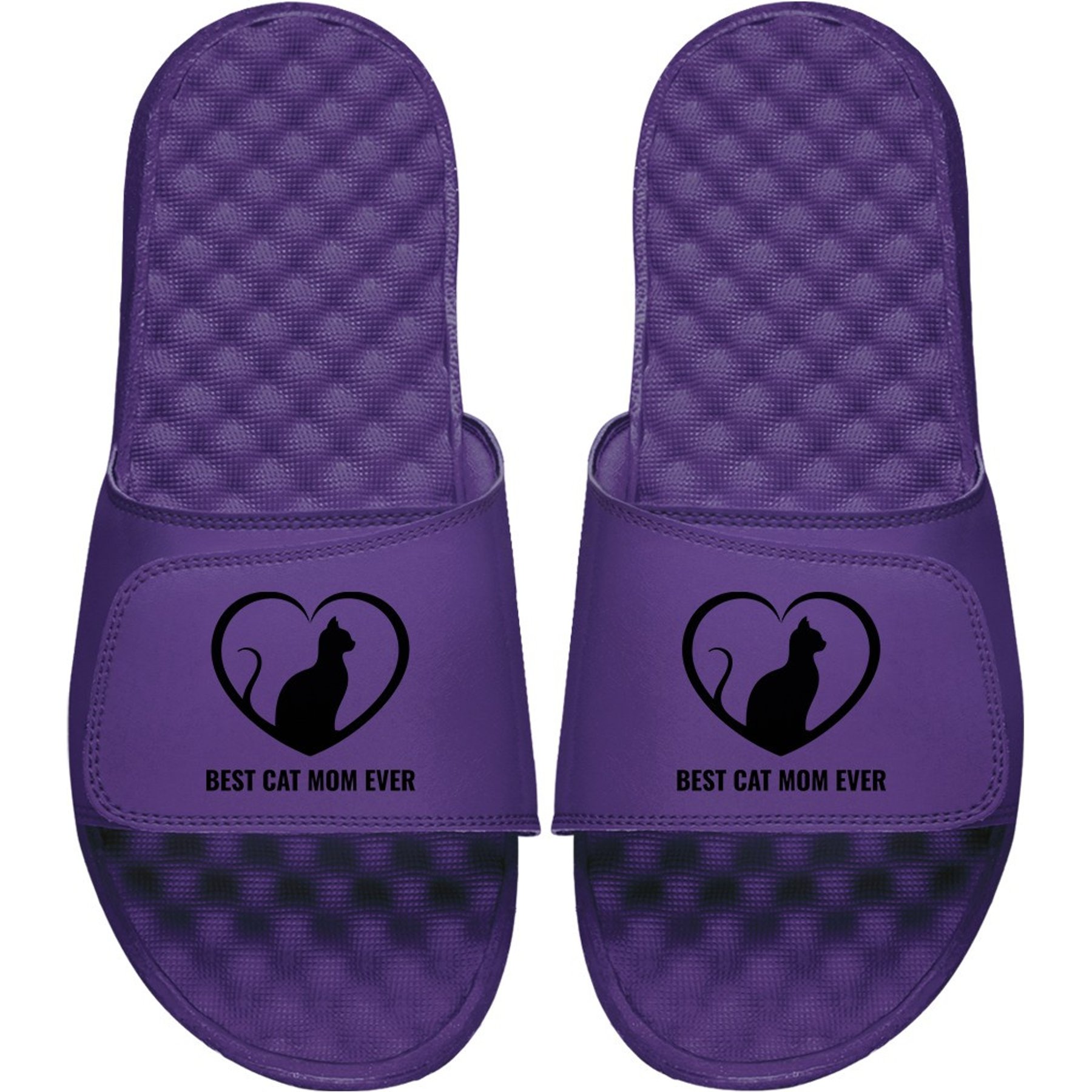 ISlide Best Cat Mom Slides, Purple, W7 / M6
