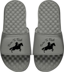 ISlide Born To Ride Slides, Grey, W7 / M6