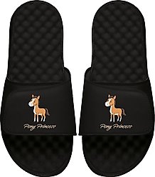ISlide Pony Princess Slides, Black, W8 / M7