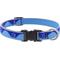 Show in main carousel: LupinePet Paws Nylon Reflective Dog Collar, Blue, Medium: 13 to 22-in neck, 3/4-in wide slide 1 of 7