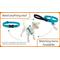 Show in main carousel: LupinePet Basic Solid Padded Handle Dog Leash, Aqua, Regular: 4-ft long, 3/4-in wide slide 4 of 5