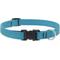Show in main carousel: LupinePet Basic Solid Nylon Dog Collar, Aqua, Medium: 13 to 22-in neck, 3/4-in wide slide 1 of 7