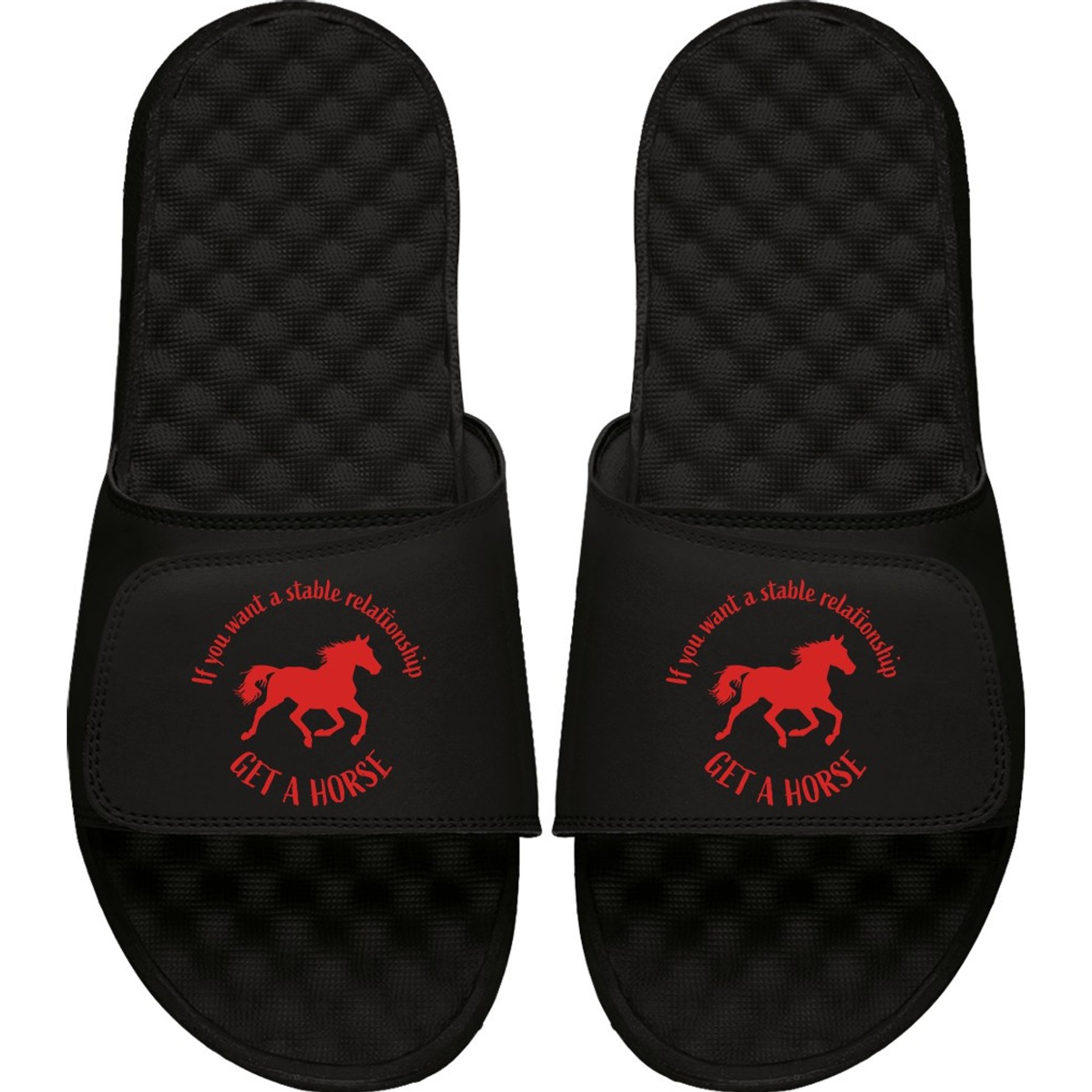 ISlide Get a Horse Slides, Black, 5 Y
