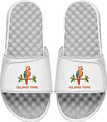 ISlide Island Time Parrot Slides, Great White, W14 / M13