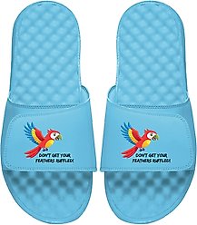 ISlide Feathers Ruffled Parrot Slides, Carolina, W14 / M13