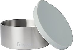 Frisco Double Insulated Non-skid Stainless Steel Dog Bowl With Lid, Steel, Medium: 4 cup