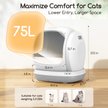 Meowant Smart WiFi Enabled Automatic Self-Cleaning Cat Litter Box, Yellow
