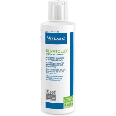 Virbac Virbac KERATOLUX Medicated Dog Shampoo, 8-fl oz