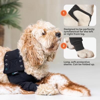 Show full view: Suitical Recovery Sleeve for Dogs, Black, XXX-Small slide 5 of 13