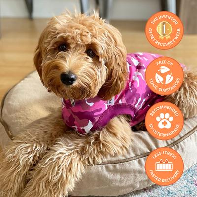 Show full view: Suitical Recovery Suit for Dogs, Pink Camo, Medium slide 10 of 12